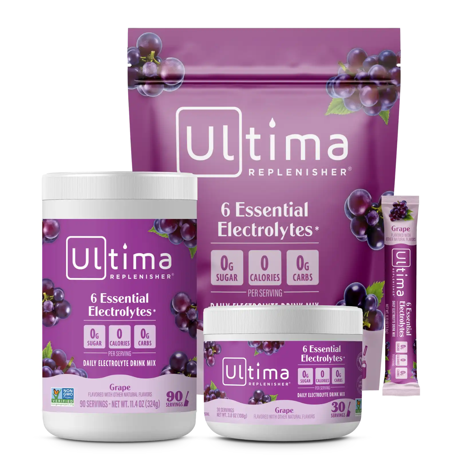 Alternative view of Grape Daily Electrolyte Drink Mix